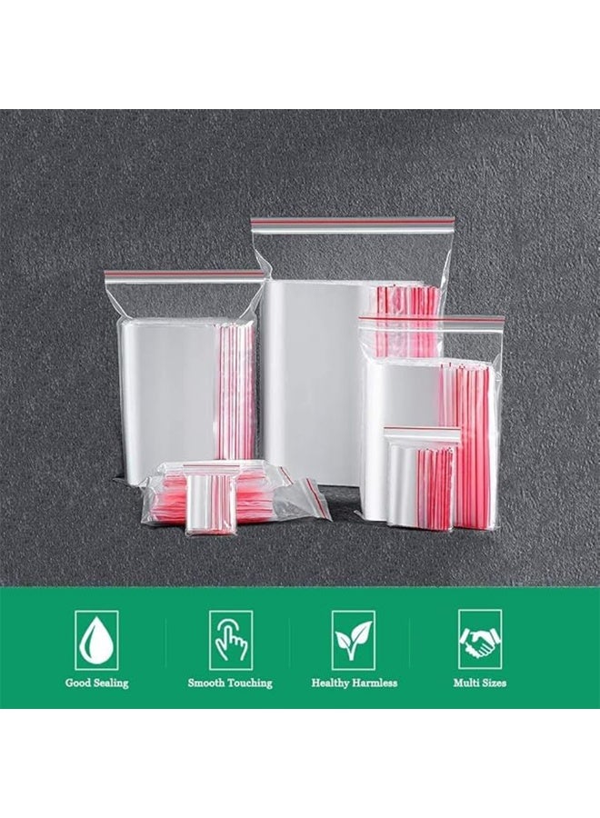 صناعات بلاستيكا ذ.م.م. 1000 Pack Ziplock Bags 5"x8" / 12.7x20.32cm Storage Bags With Resealable Zipper, Clear Zipper Bags, Sealed Plastic Bags for Snacks, Food, Sandwich, Crafts, Travel, Medicine - Image 5